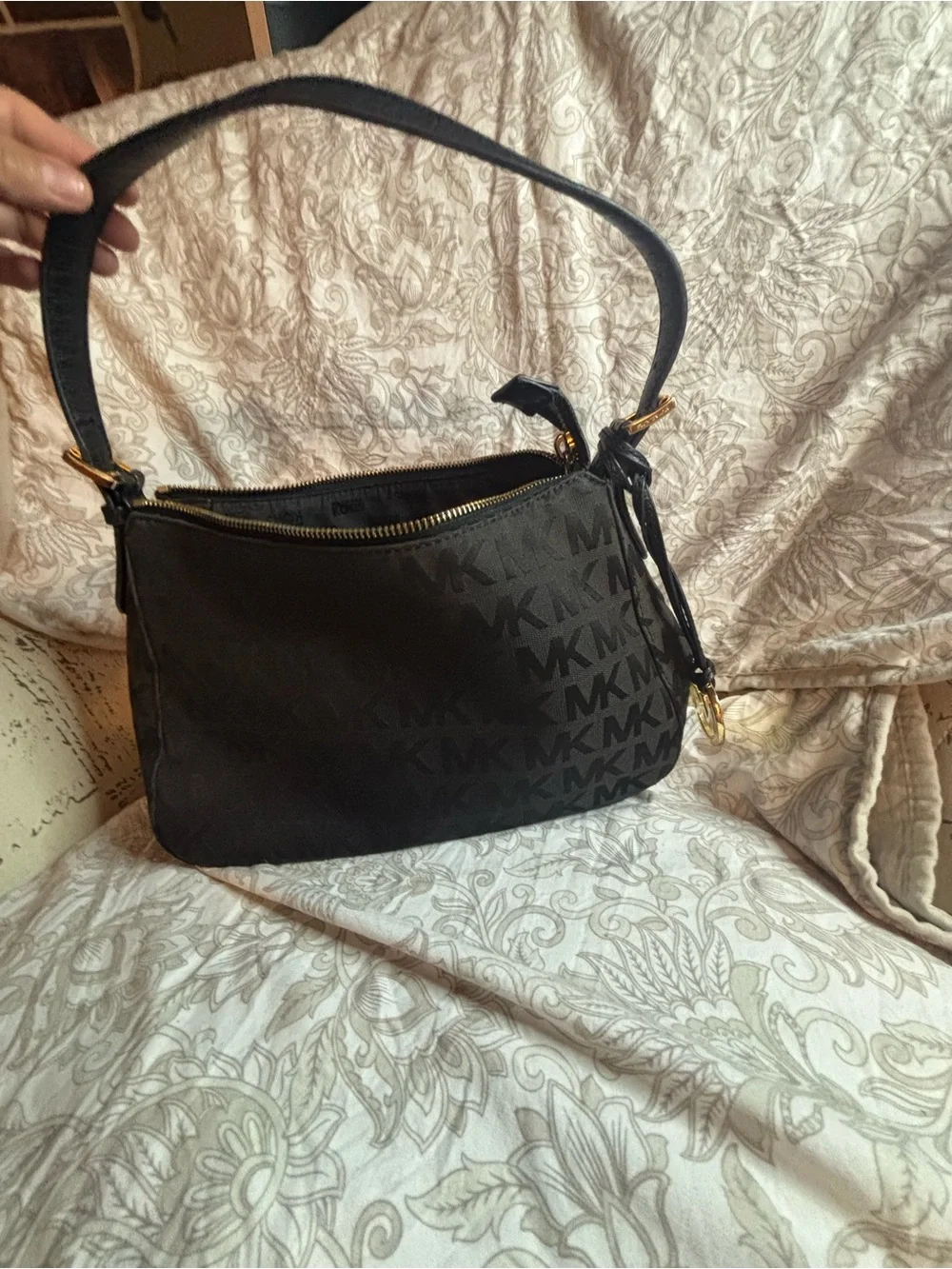 Women's Leather Zip Wallets - Black and Blush